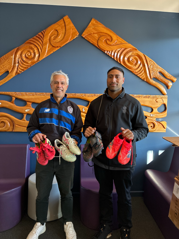 donated football boots